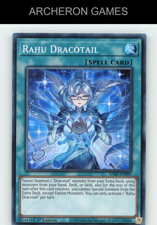 Rahu Dracotail SR YUGIOH Card