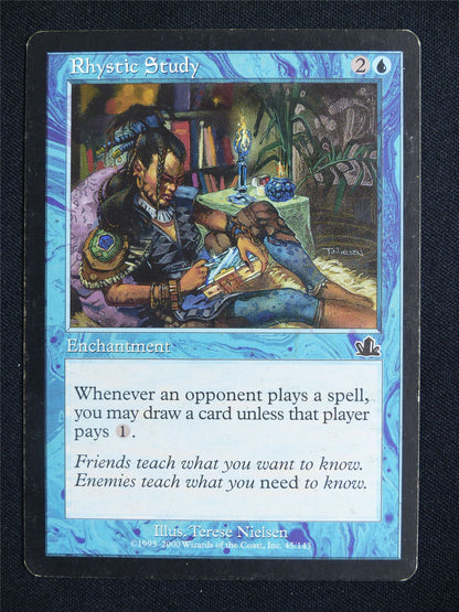 Rhystic Study played - PCY - Mtg Card #3DG
