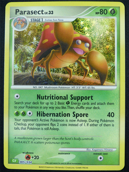 Parasect 005/034 Holo CLV - Classic Pokemon Card #4BQ