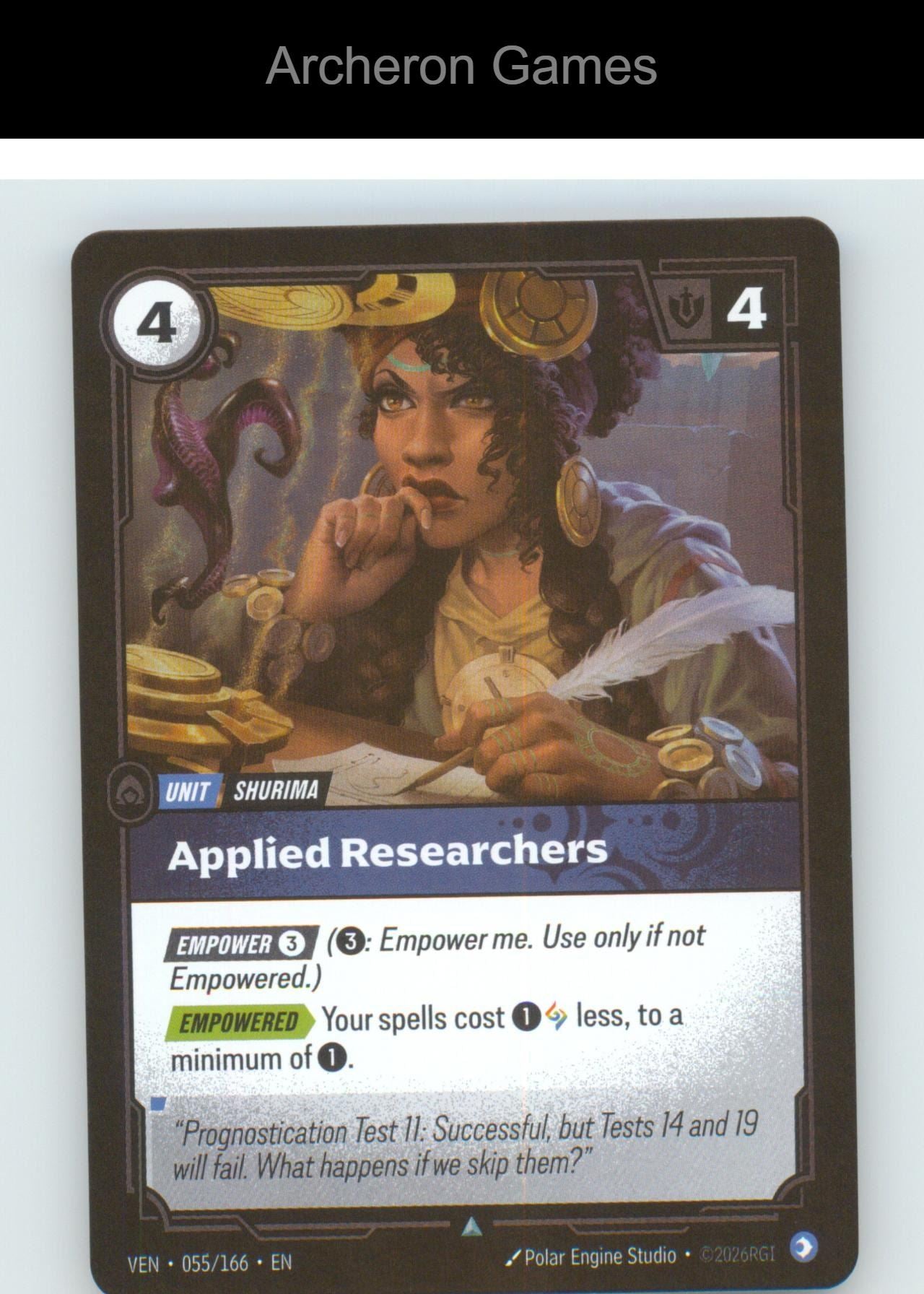 Applied Researchers VEN 055/166 UC Vendetta Riftbound Card Foil