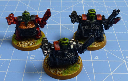 Classic Plastic Ork Stompers set of 3 painted OOP - Warhammer Epic #2FR