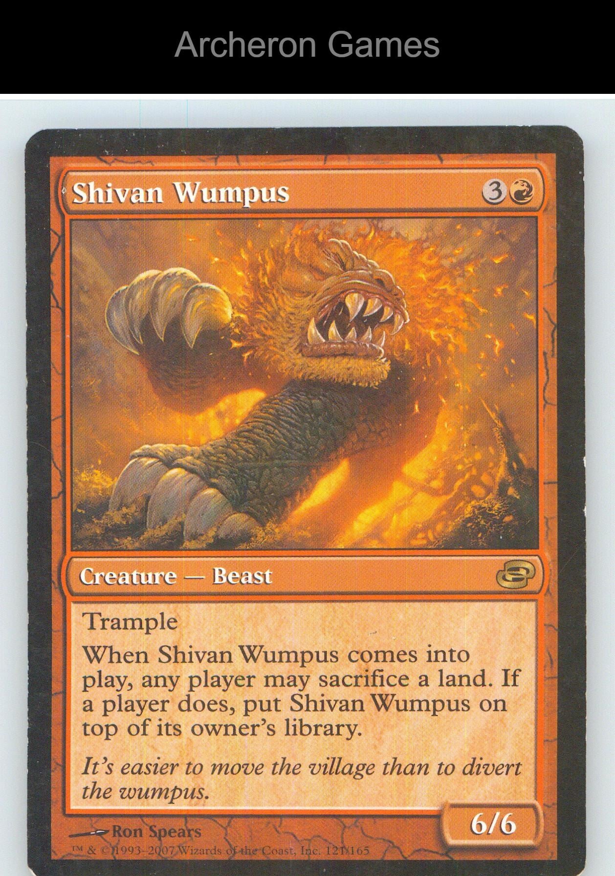 Shivan Wumpus PLC 121 R MTG Card NM/EX+
