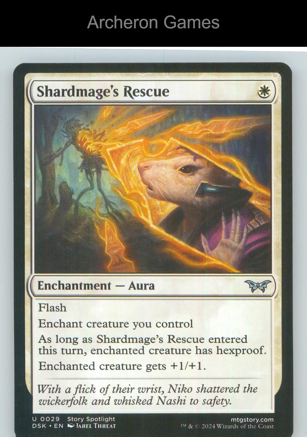 Shardmage's Rescue DSK 29 UC MTG Card NM/EX+