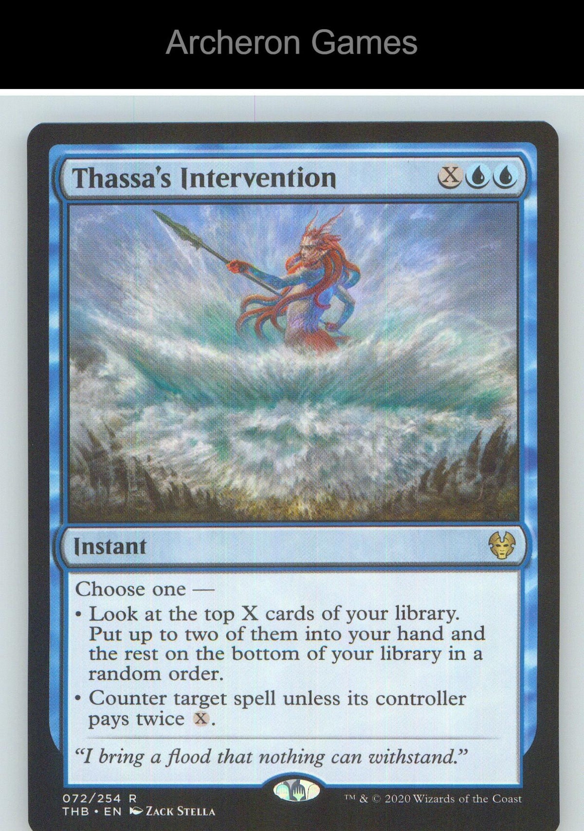 Thassa's Intervention THB 72 R MTG Card NM/EX+