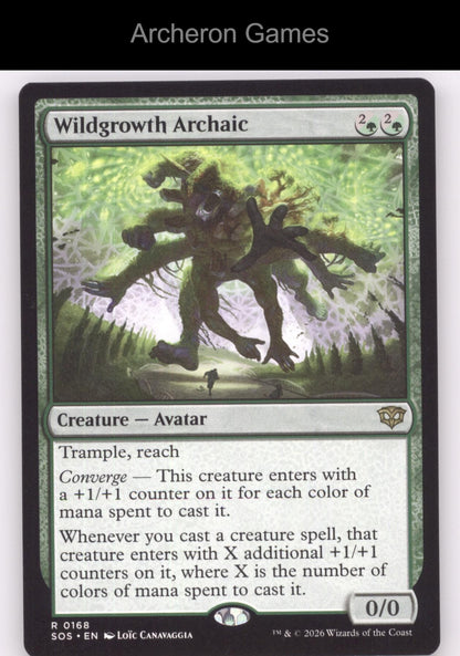 Wildgrowth Archaic SOS 168 R MTG Card Secrets of Strixhaven