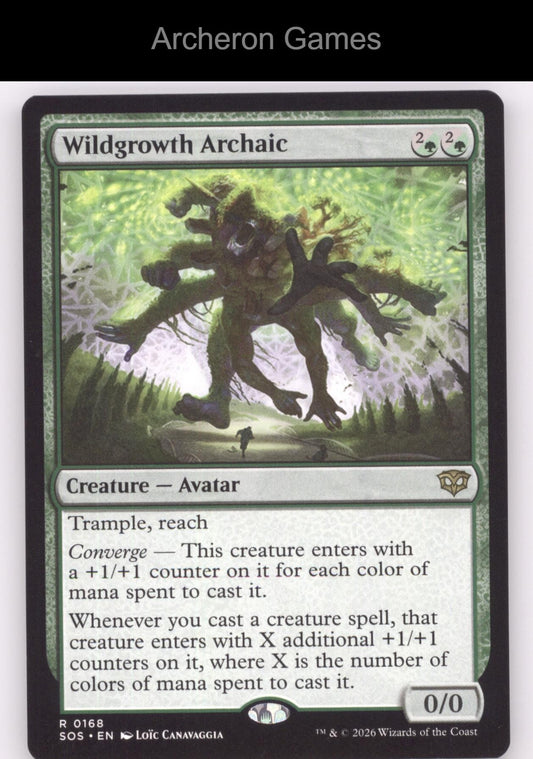 Wildgrowth Archaic SOS 168 R MTG Card Secrets of Strixhaven