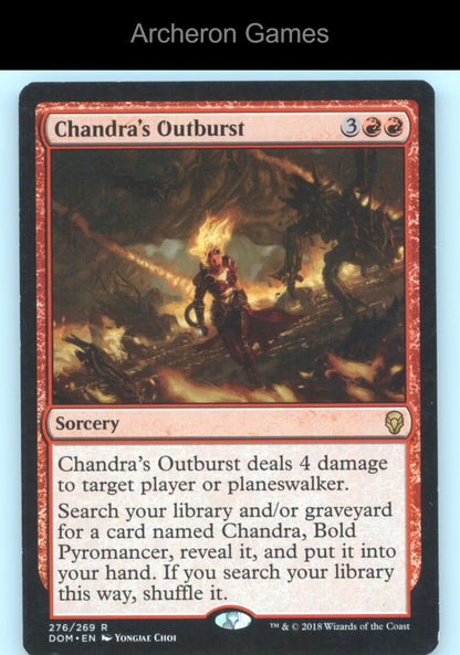 Chandra's Outburst 276 R MTG Card Dominaria
