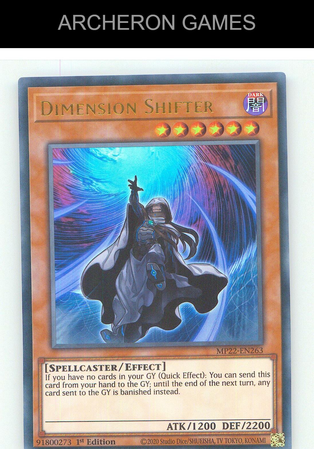Dimension Shifter Ultra Rare YUGIOH Card 1st Edition