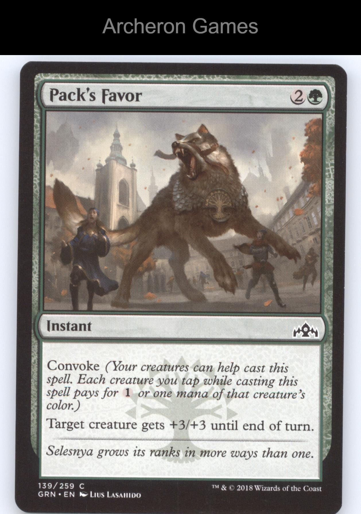 Pack's Favor 139 C MTG Card Guilds of Ravnica
