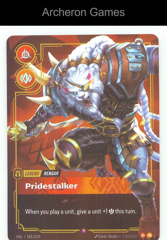 Rengar - Pridestalker UNL 183/219 R Unleashed Riftbound Card