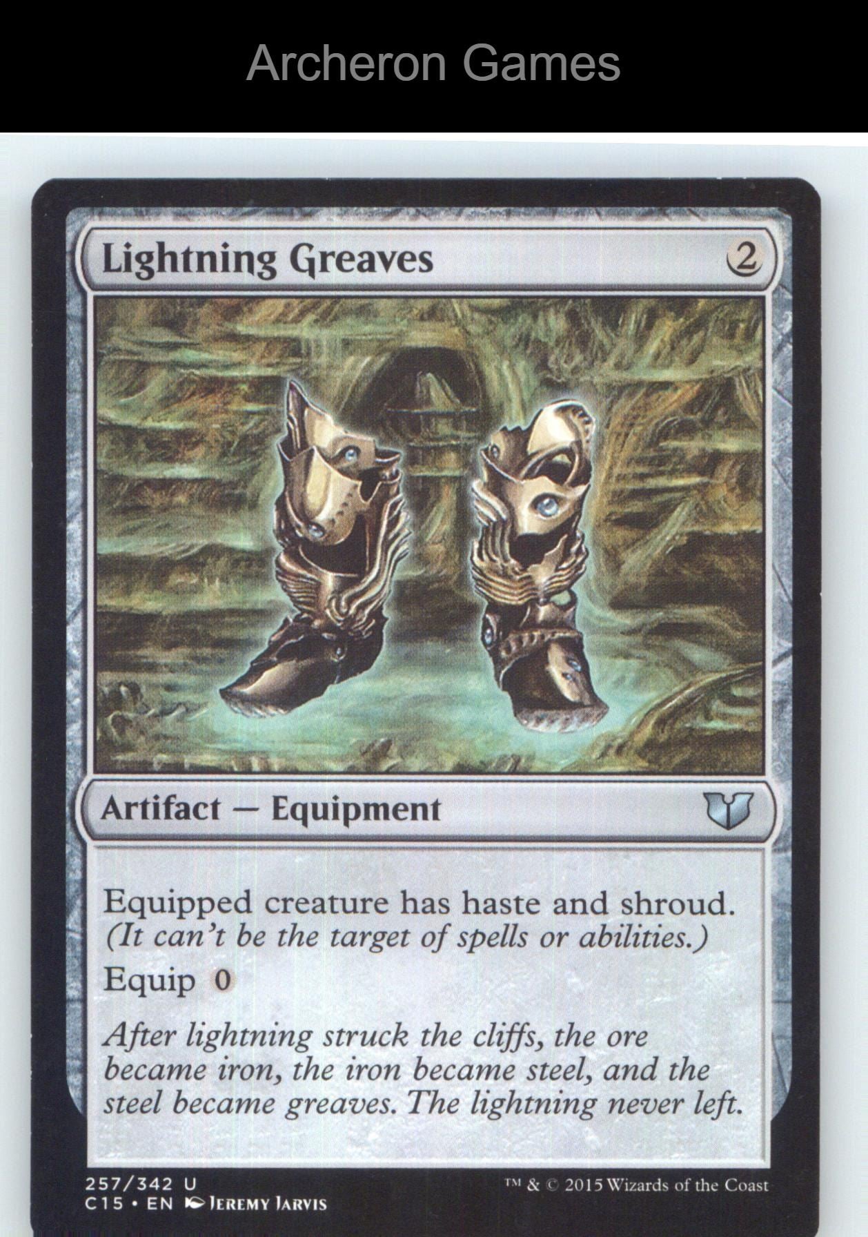 Lightning Greaves C15 257 UC MTG Card NM/EX+