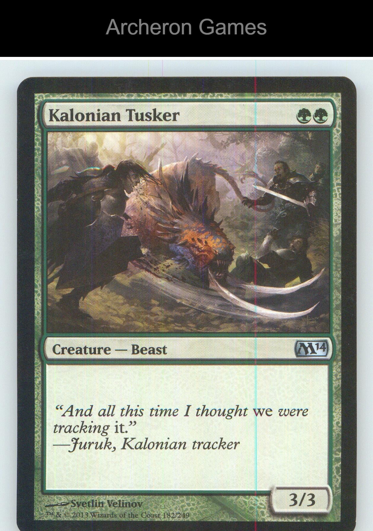 Kalonian Tusker M14 182 UC MTG Card NM/EX+