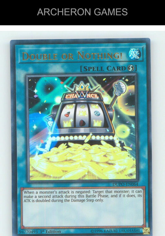 Double or Nothing! UR YUGIOH Card Unlimited