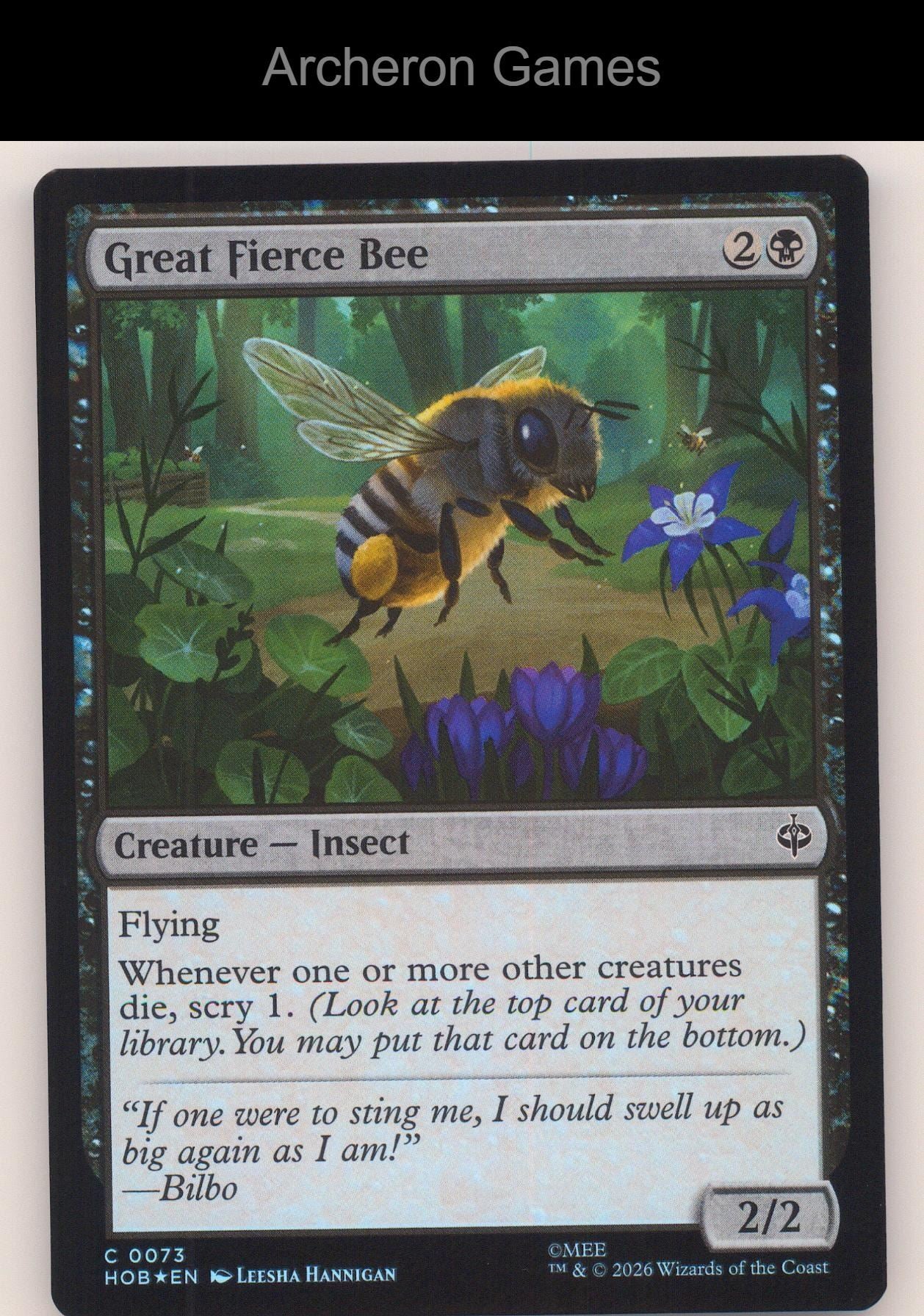 Great Fierce Bee HOB 73 C MTG Card The Hobbit