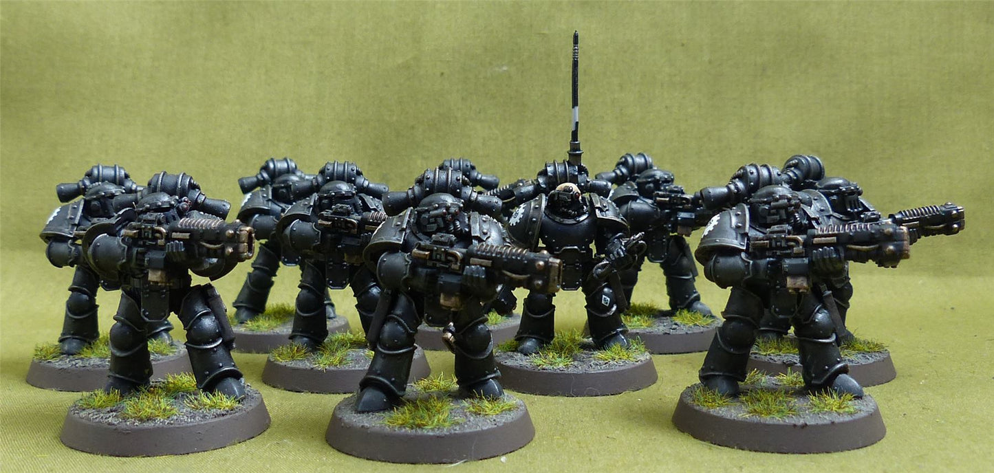 MKIII Tactical Squad set of 10 painted - Iron Hands - Warhammer Horus Heresy #2QK