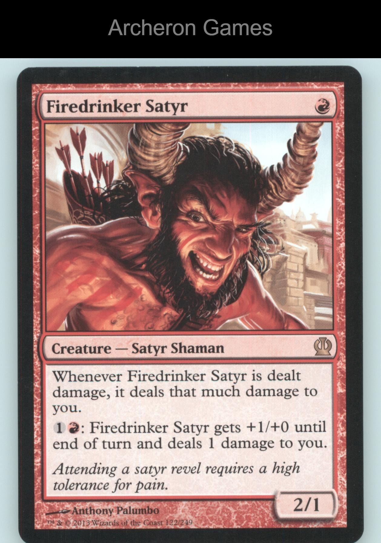Firedrinker Satyr 122 R MTG Card Theros