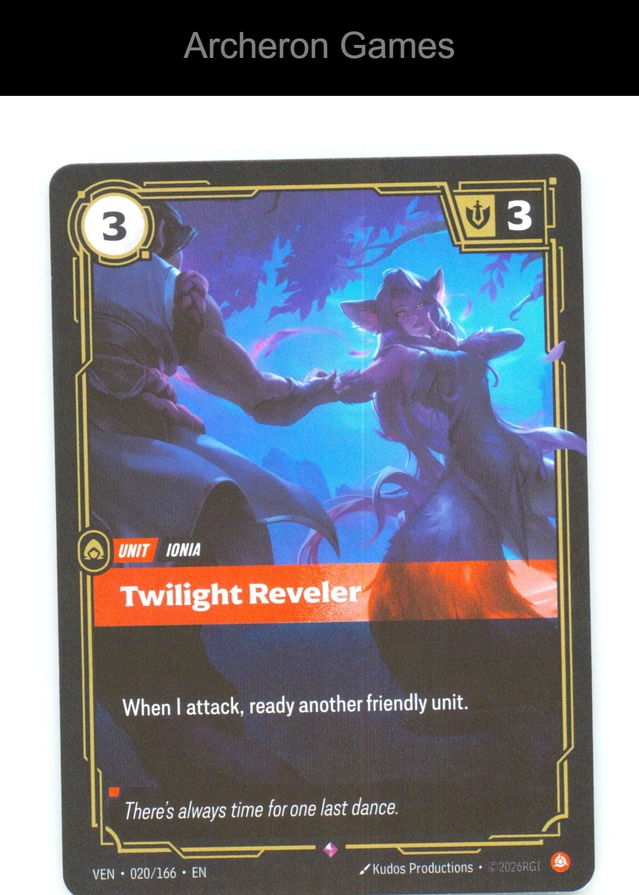 Twilight Reveler VEN 020/166 R Vendetta Riftbound Card Foil