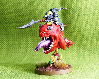 Loonboss on Giant Cave Squig Painted - Warhammer AoS 40k #B6