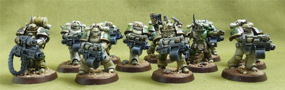 MKIII Tactical Squad set of 11 painted - Death Guard - Warhammer Horus Heresy #K8