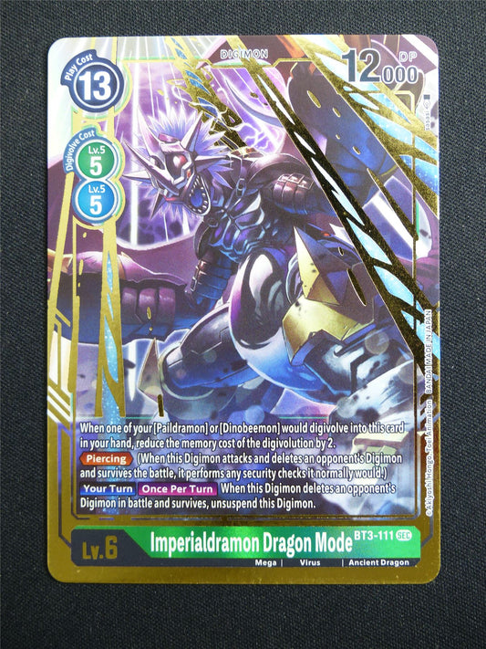 Imperialdramon Dragon Mode BT3-111 SEC Foil - Digimon Card #4L9