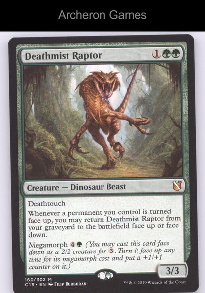Deathmist Raptor 160 Mythic MTG Card Commander 2019