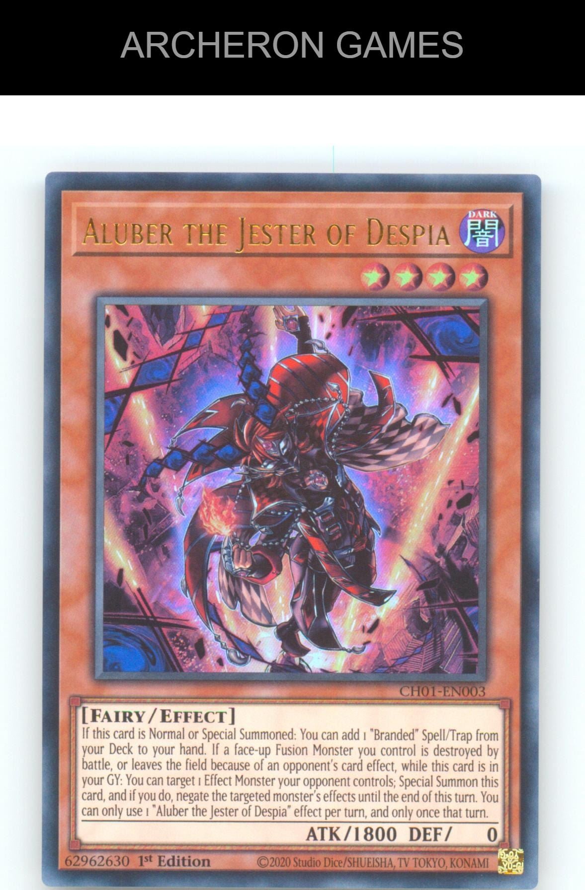 Aluber the Jester of Despia Ultra Rare YUGIOH Card 1st Edition