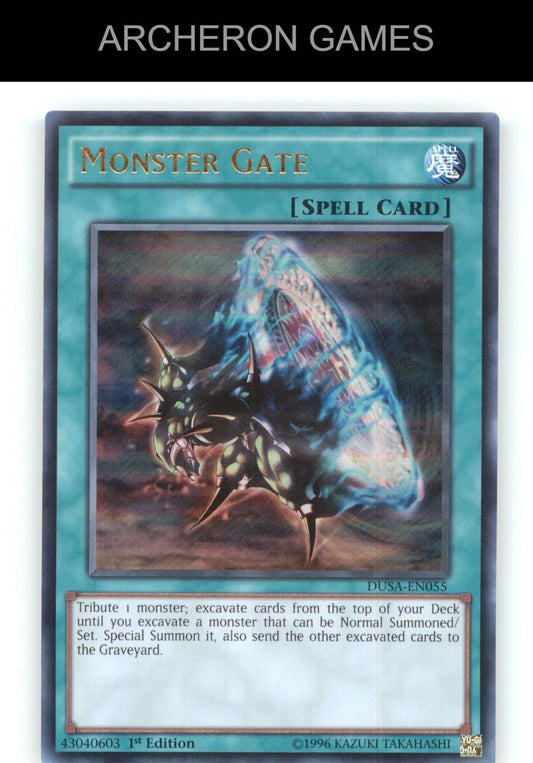 Monster Gate Ultra Rare YUGIOH Card