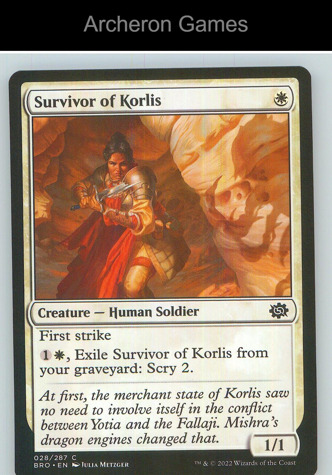 Survivor of Korlis BRO 28 C MTG Card NM/EX+