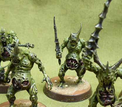 Plaguebearers set of 8 painted - Forces of Nurgle - Warhammer AoS #FC