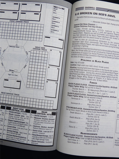 Silent Death: Overkill The Ptolemean Wars Miniatures Sourcebook - I.C.E. Booklet #2QX