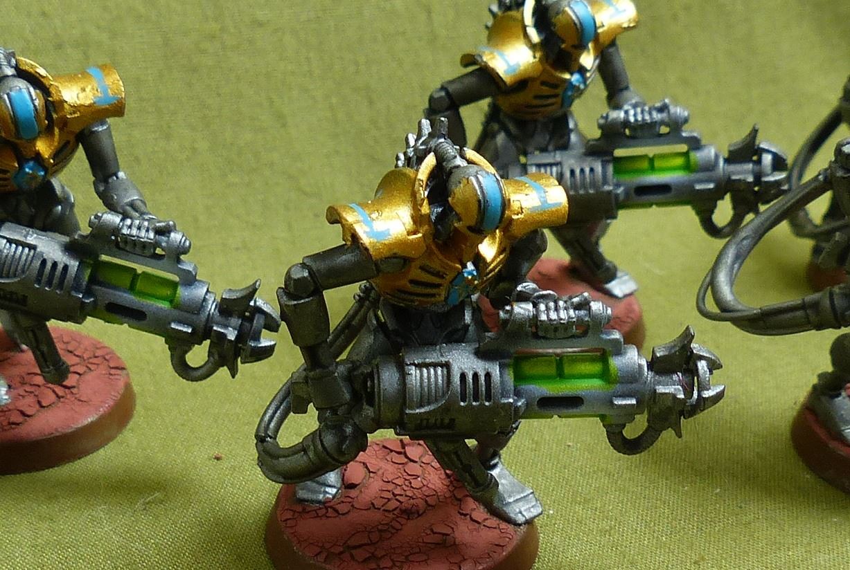 Immortals with Tesla Carbines painted - Necrons - Warhammer 40K #2D6