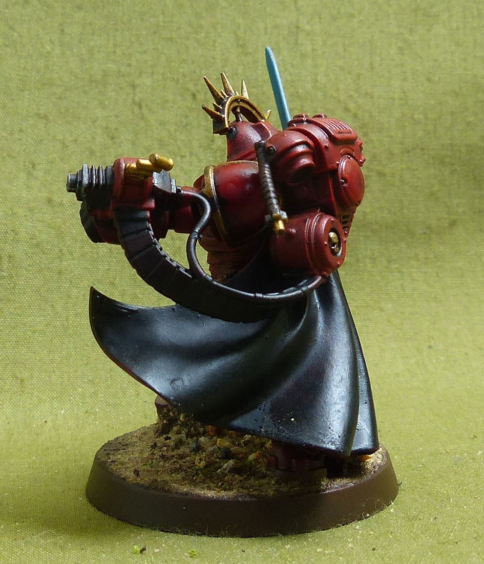Captain in Gravis Armour painted - Blood Angels - Warhammer 40K #5H