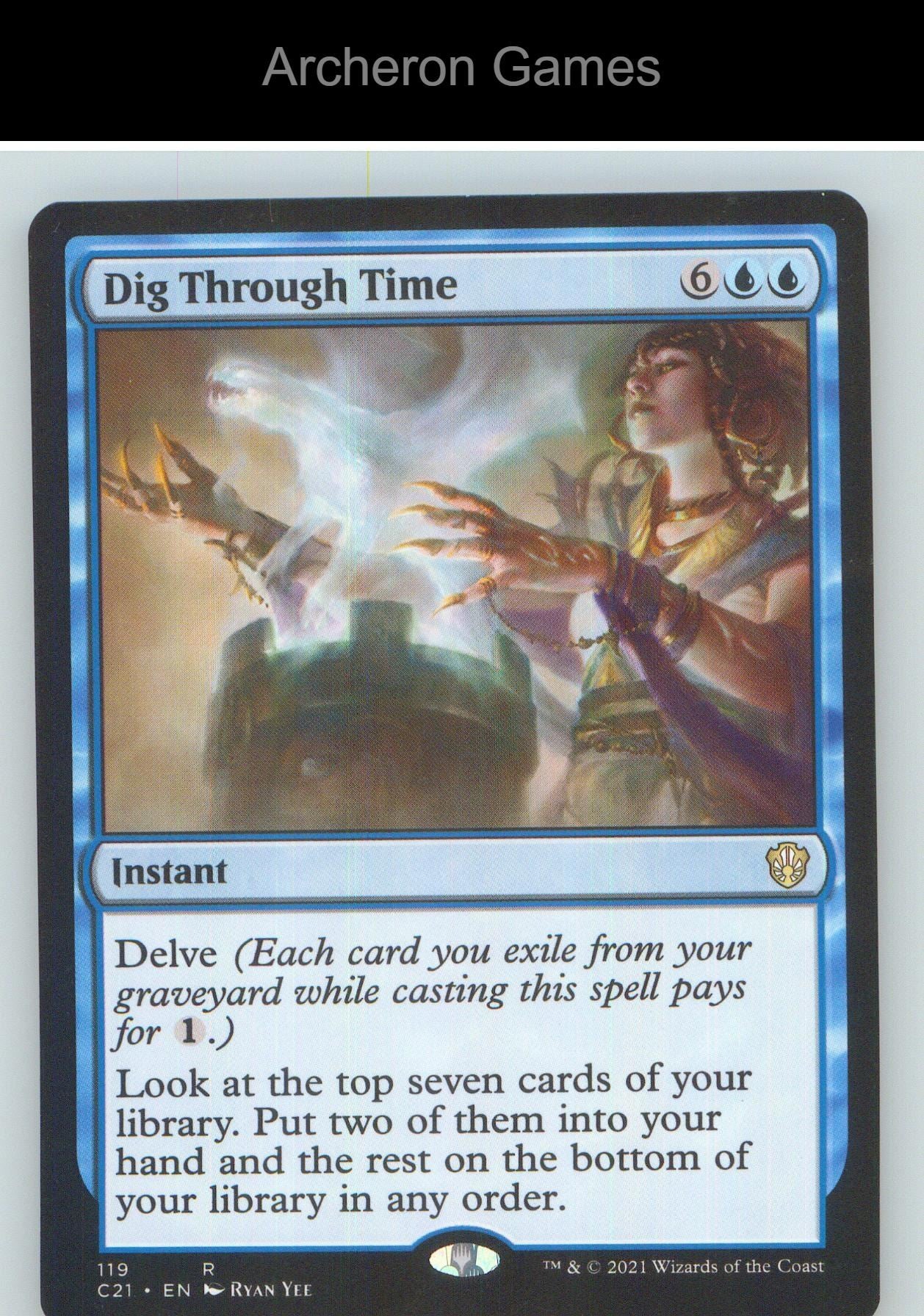 Dig Through Time C21 119 R MTG Card NM/EX+