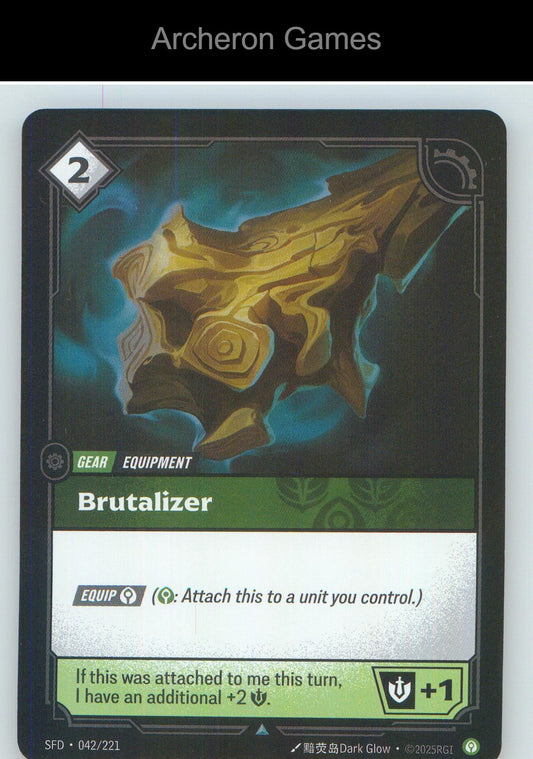 Brutalizer SFD 042/221 UC Spiritforged Riftbound Card