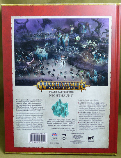 Nighthaunt Death Battletome - Warhammer AoS Hardback #41O