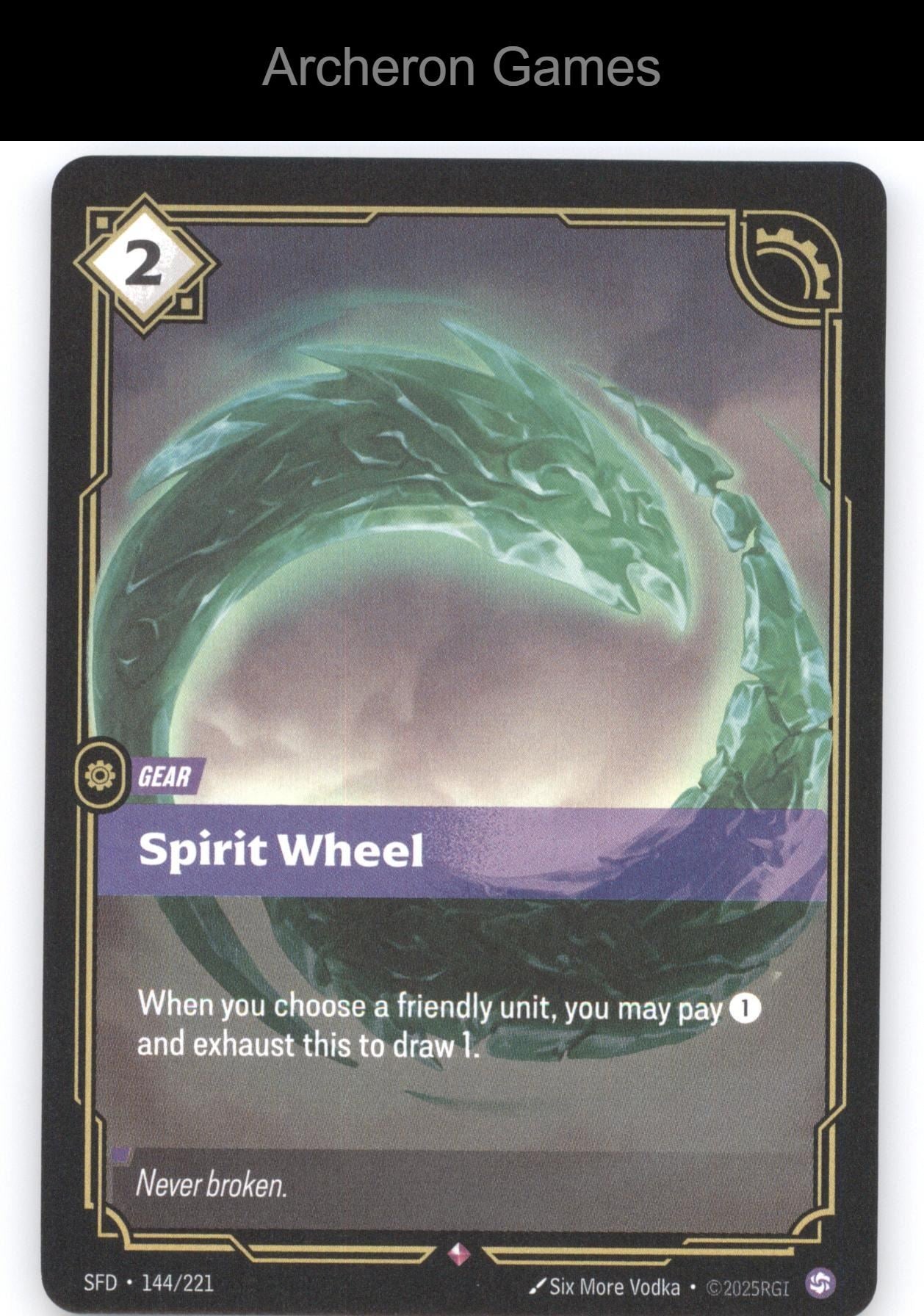 Spirit Wheel SFD 144/221 R  Card Spiritforged