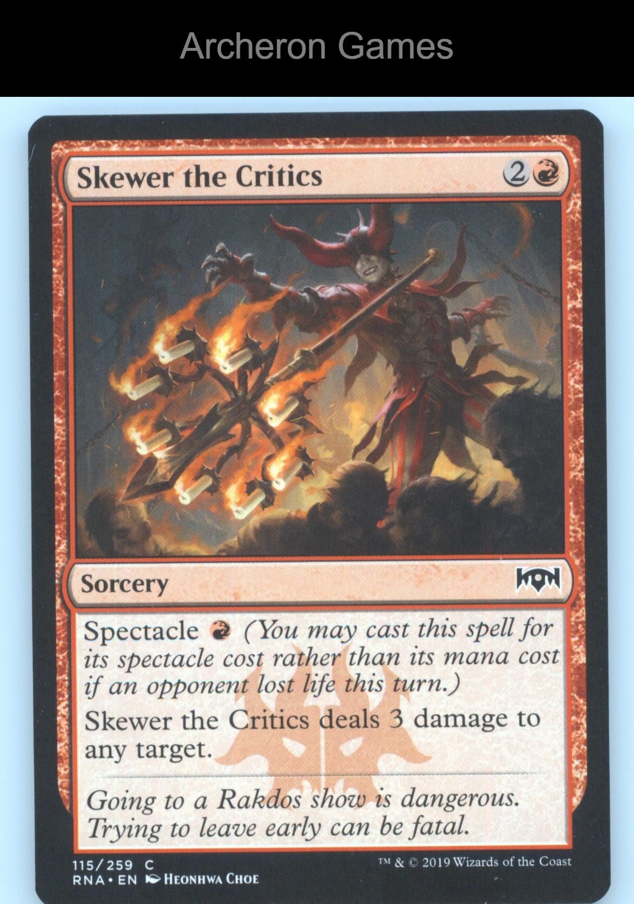 Skewer the Critics 115/259 C MTG Card The List Reprints