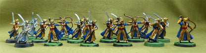 Classic Metal Elf Archers & Swordsmen set of 17 - Warhammer Lord of the Rings #12G
