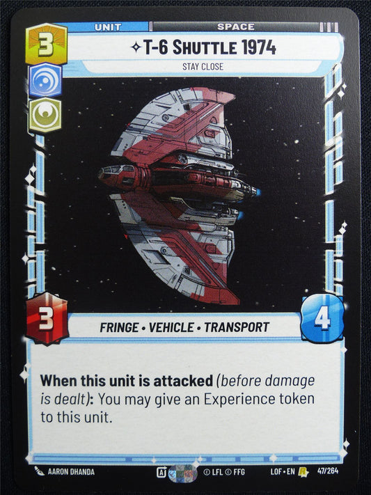 T-6 Shuttle 1974 47/264 - Star Wars Unlimited Card #4V4