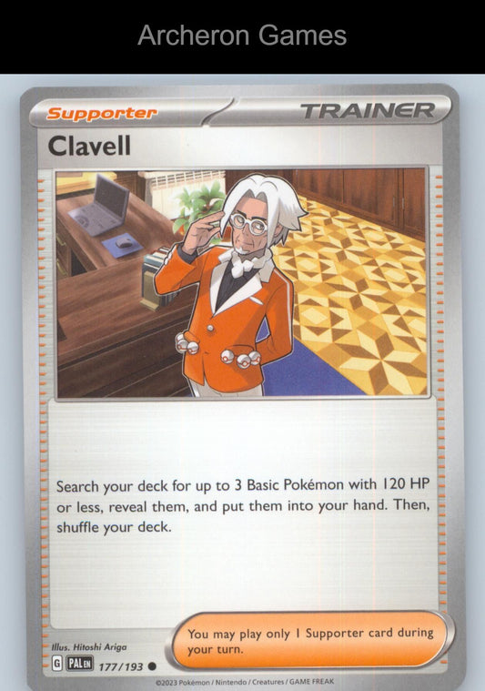 Pokemon Card Clavell PAL 177/193 C Paldea Evolved