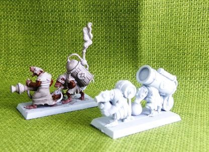 Skaven - Poisoned Wind Mortar & Warpfire Thrower - Warhammer AoS 40k #E1