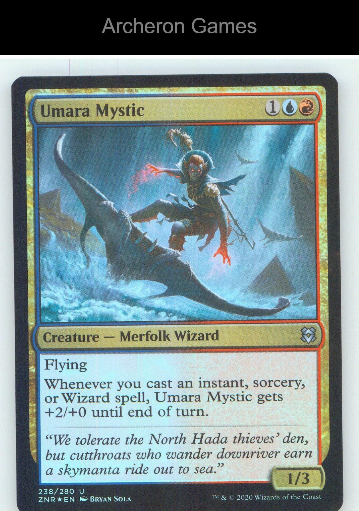 Umara Mystic ZNR 238 UC MTG Card NM/EX+ Foil