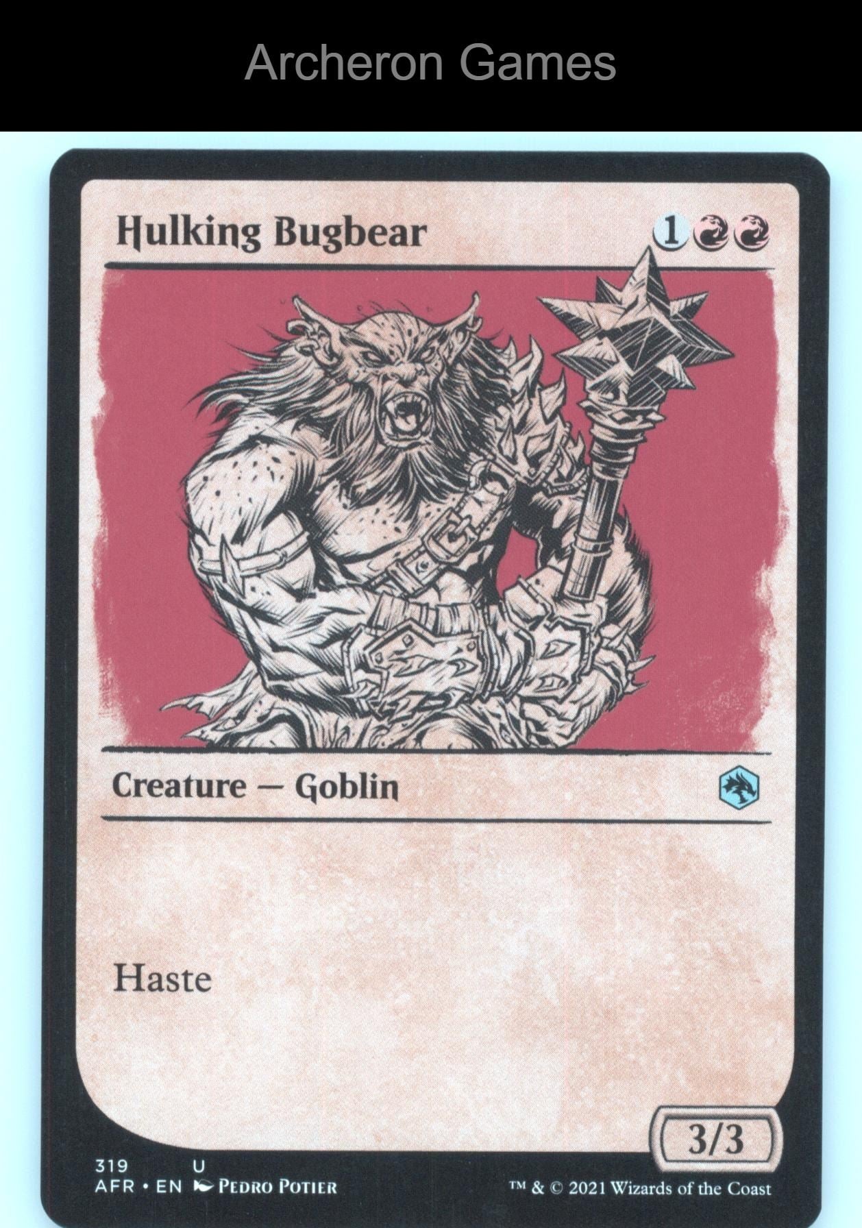 Hulking Bugbear (Showcase) 319 UC MTG Card Adventures in the Forgotten Realms