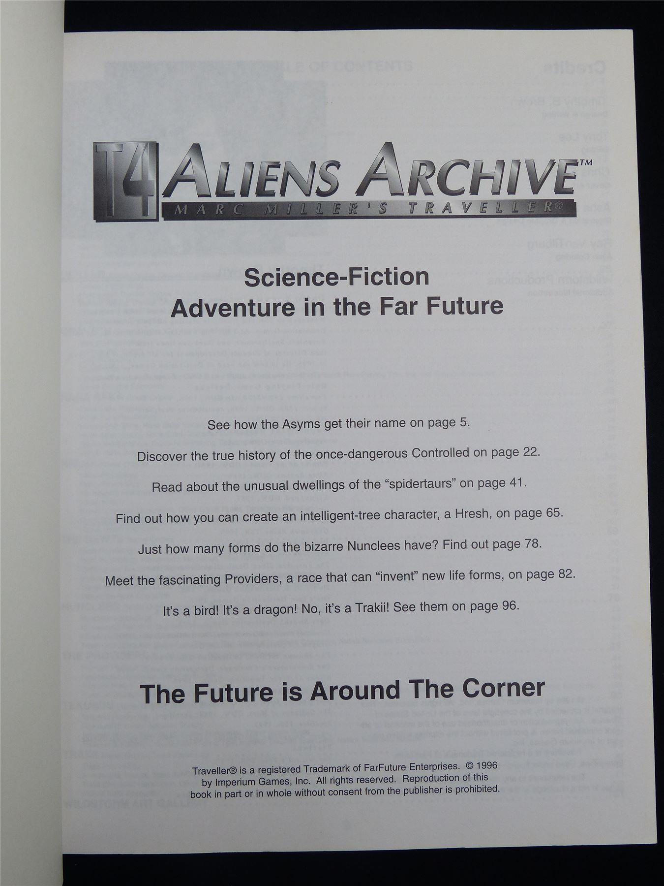 Traveller: Aliens Archive - Roleplaying Softback #2RM