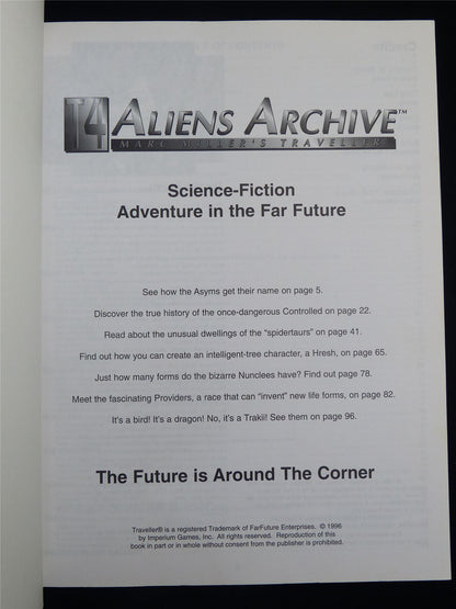 Traveller: Aliens Archive - Roleplaying Softback #2RM