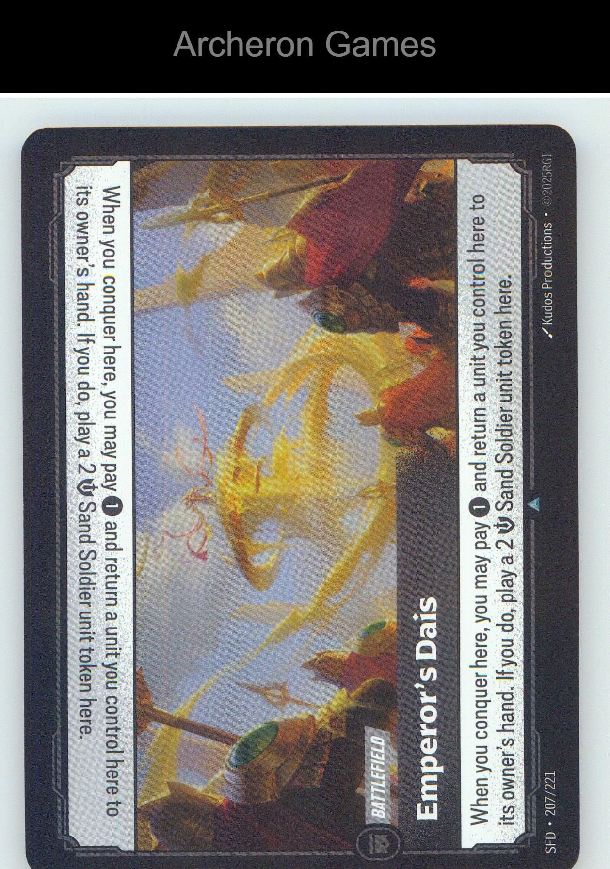 Emperor's Dais SFD 207/221 UC Spiritforged Riftbound Card