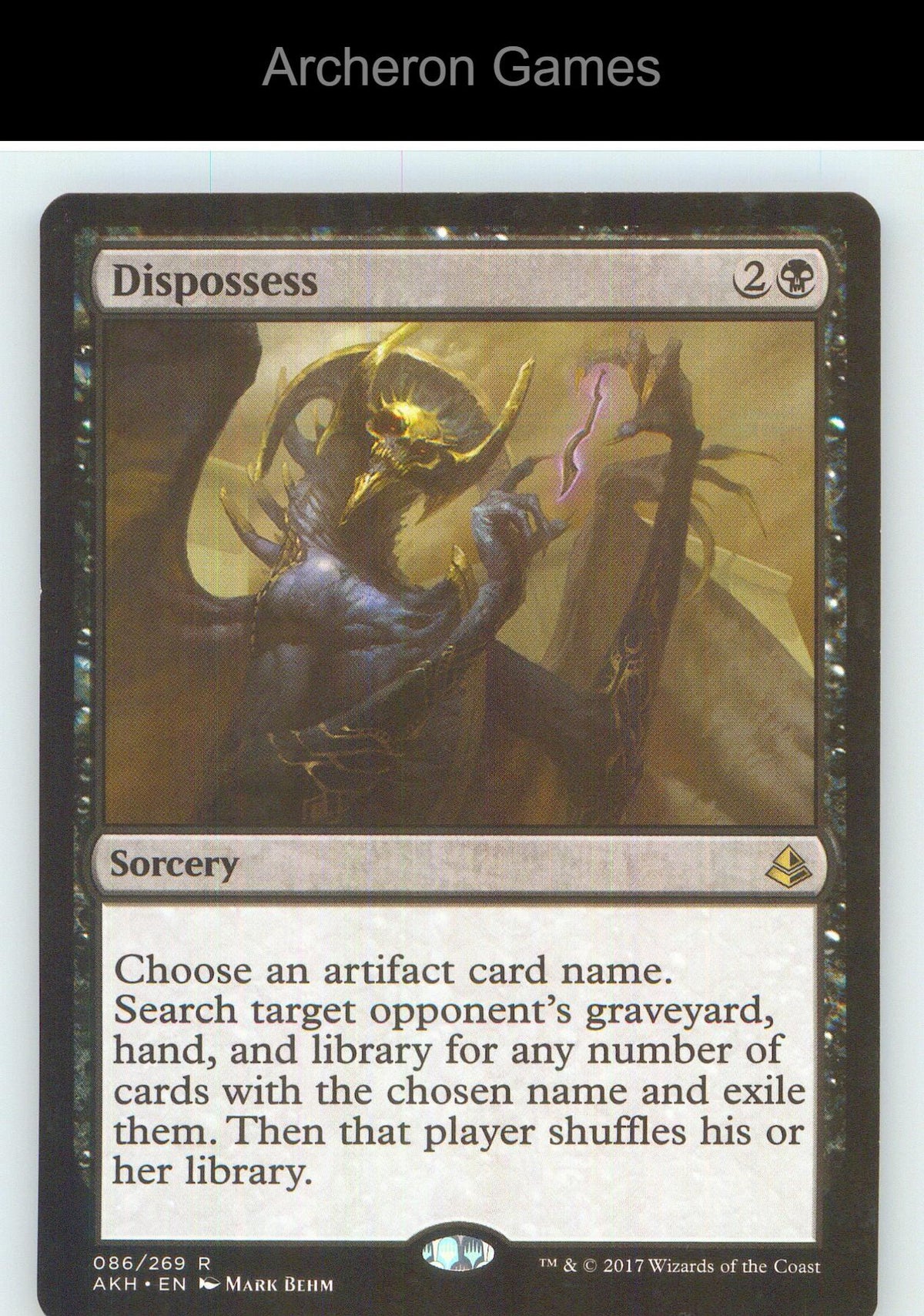 Dispossess AKH 86 R MTG Card NM/EX+