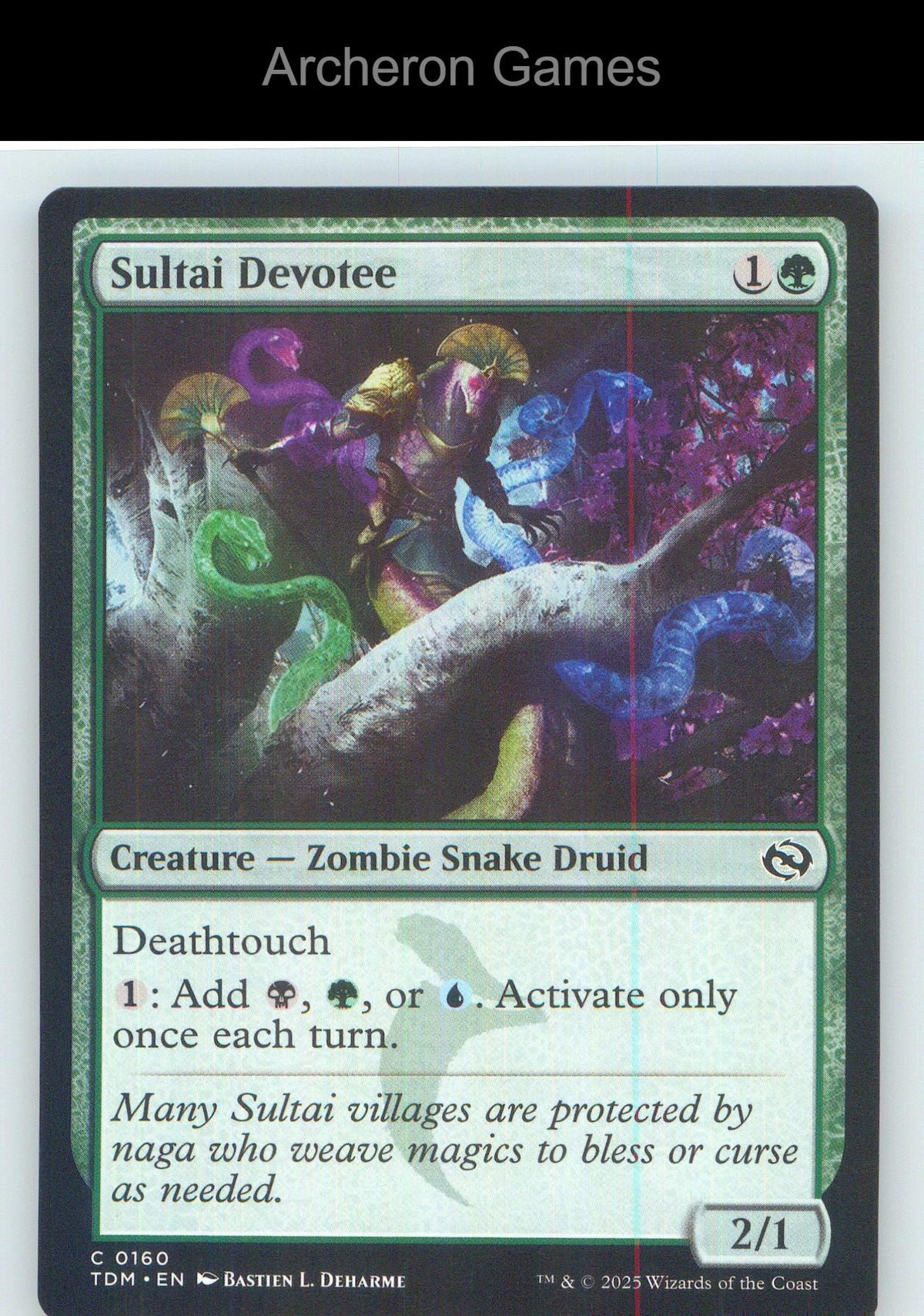 Sultai Devotee TDM 160 C MTG Card NM/EX+