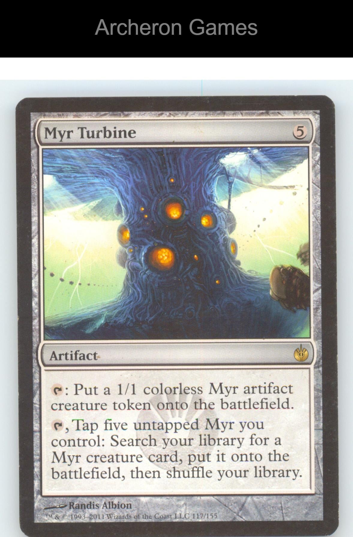 Myr Turbine MBS 117 R MTG Card Mirrodin Besieged