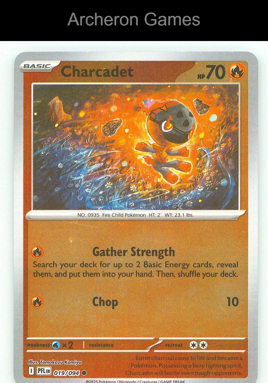 Pokemon Card Charcadet PFL 019/094 C Phantasmal Flames Reverse Holo